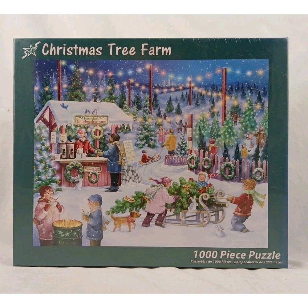 Vermont Christmas Company 1000 PC Jigsaw Puzzle-"CHRISTMAS TREE FARM"-BRAND NEW!